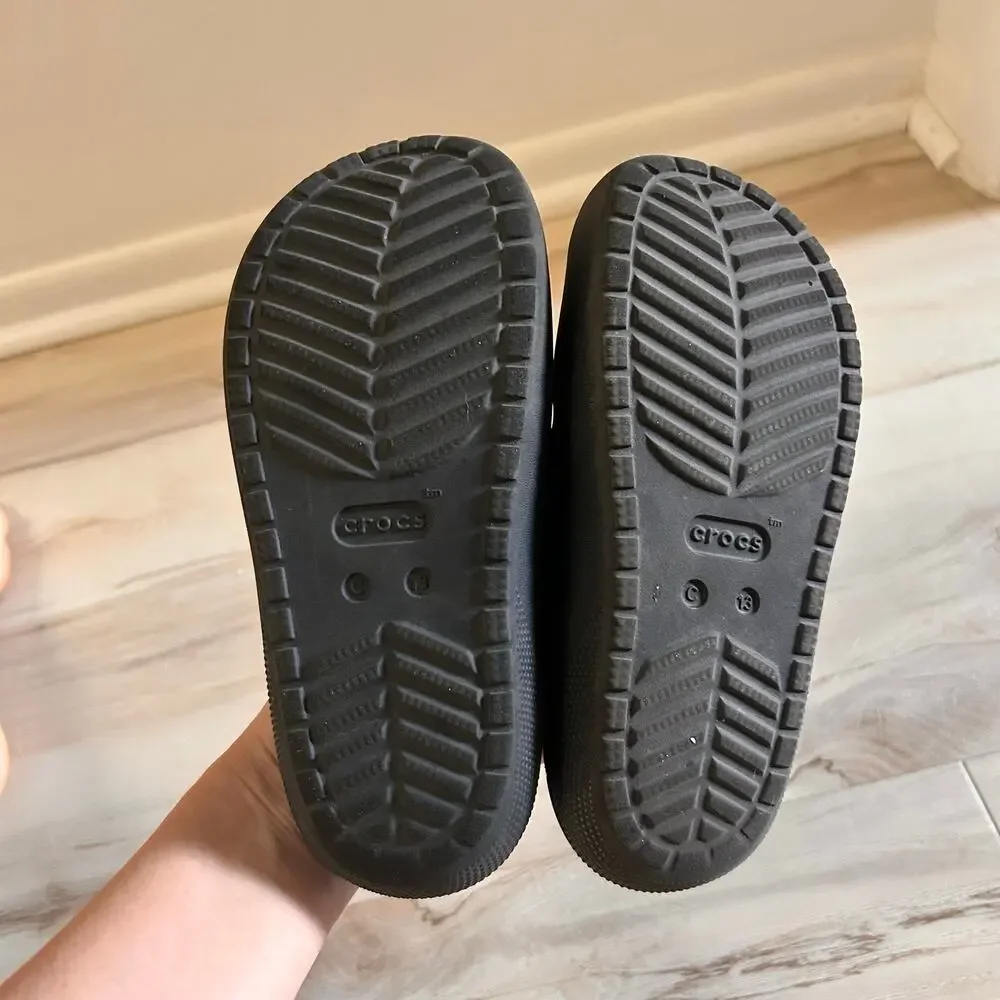 Crocs Kids Classic Sandals Black Size Kids 13
